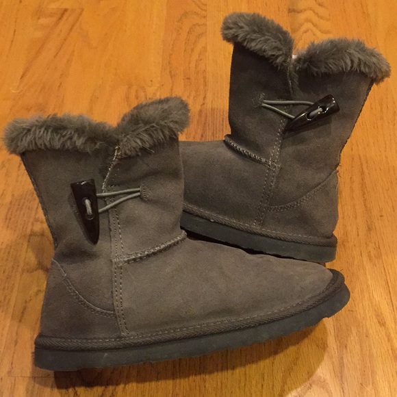 Gray fur boot - Picture 1 of 2